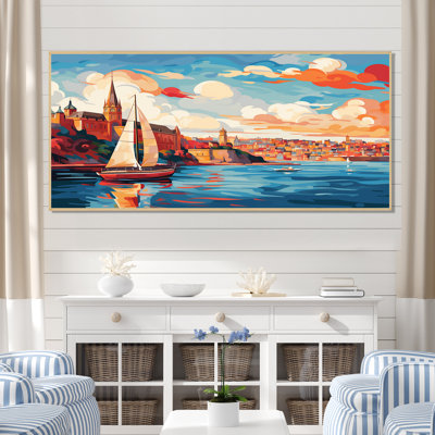 Sydney Harbour, coucher de soleil, côtes III - art mural côtier paysage portuaire