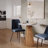 Topher Luxury Mid-Century Modern 30" Round Marble And Wood Pedestal Dining Table - Natural