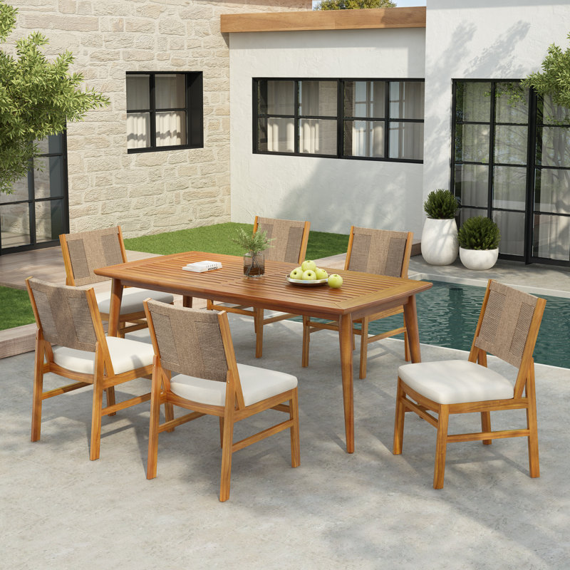 Ensemble repas 7 pièces avec coussins Hera