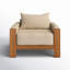 Nathanson Teak Patio Chair with Cushions
