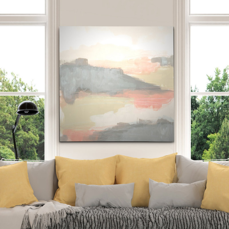 « valley trouble i », peinture, H 16 po x l 16 po x P 1,5 po, Toile tendue