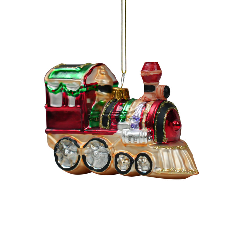 Hanging Locomotive Figurine Christmas Ornaments