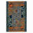Vintage Look Middlefield Orange Navy Moroccan Cotton Chenille Area Rug-337301505