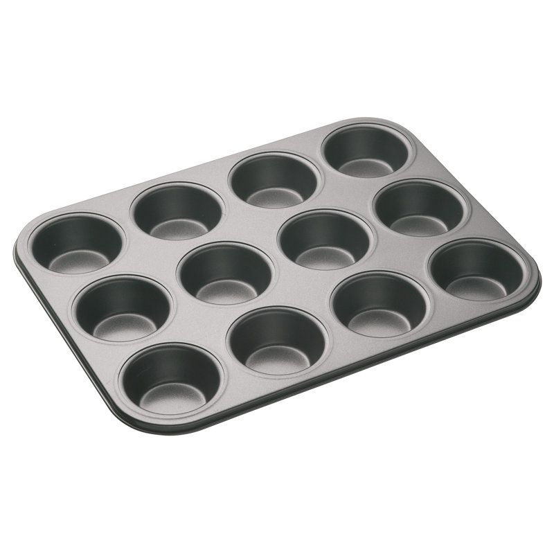MasterClass 3pc Baking Set with 20cm Spring Form Tin, 12-Hole Deep Pan and 40cm Reusable Icing/Piping Bag