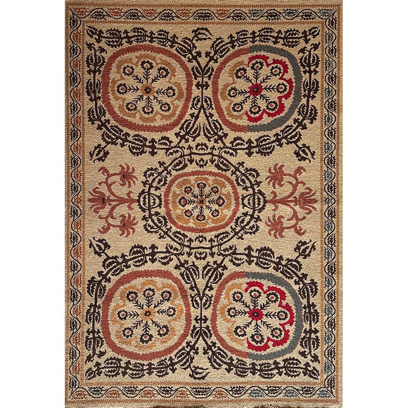 SUZANI 1 WHEAT, Rectangle 6' x 9'