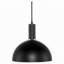 Black Metal Dome Pendant Light – Modern Kitchen & Dining Room Ceiling Lamp with White Lining