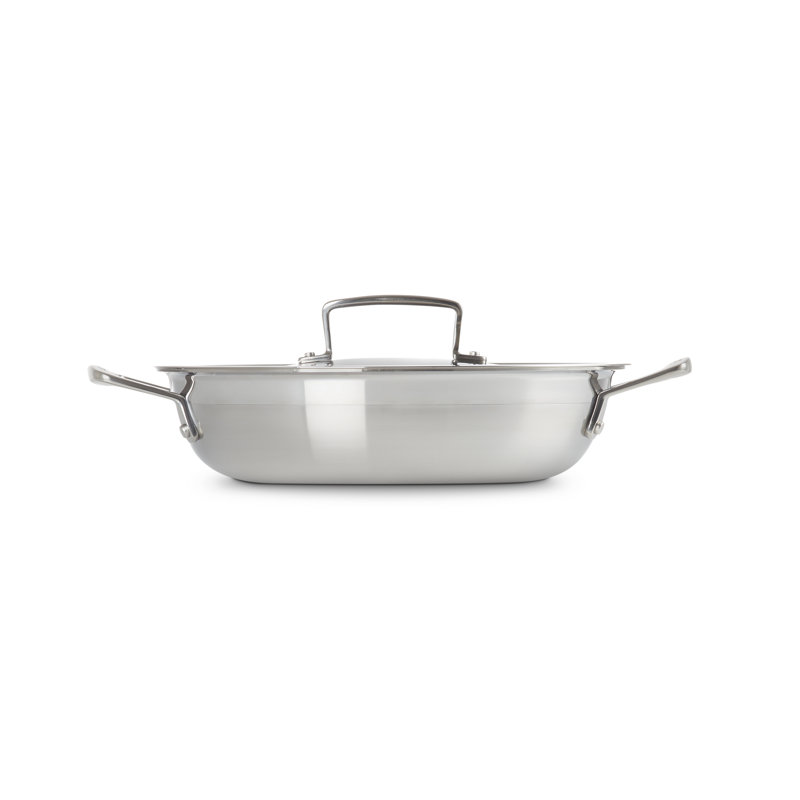 Le Creuset 3-Ply Stainless Steel Shallow Casserole, 24cm/2.3L