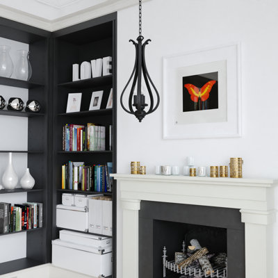 Macalla 3-Light Dimmable Teardrop Lantern Chandelier