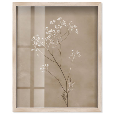 «Stillness in Time I Shadowbox Print Boho Rustic Wall Art» par Art Remedy, cadre blond, 24 x 30