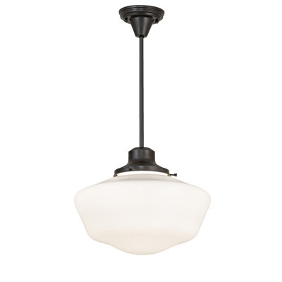 Luminaire suspendu style école Revival
