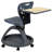  Mobile Desk Chair - 360° Tablet Rotation and Storage Cubby-40342674