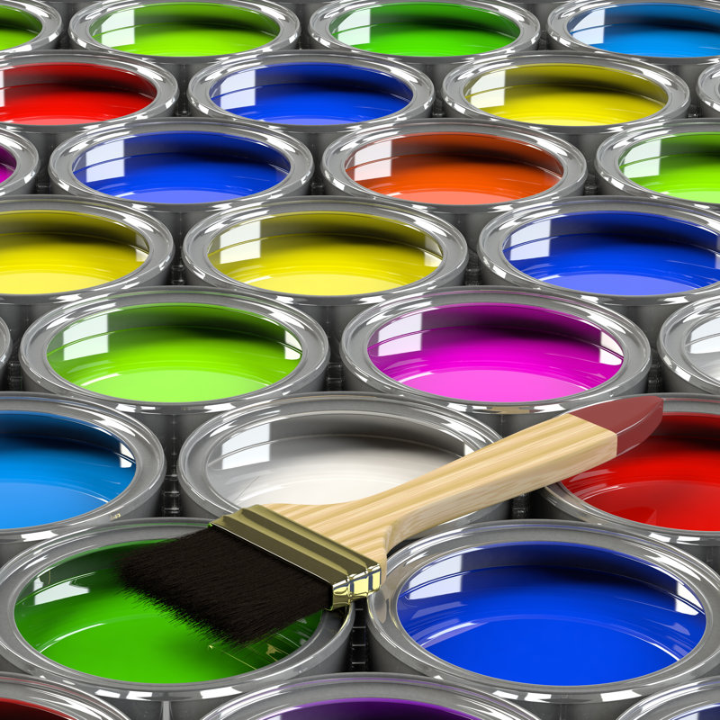 Timmiah, pots de peinture sur toile, H 36 po x l 36 po x P 1,25 po
