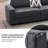 Grandon 138" Modern Modular Curved Sectional Sofa with Two Ottomans-580875404