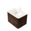 Meuble-lavabo 30 po avec lavabo, armoire de rangement murale en contreplaqué flottant avec 2 tiroirs en céramique, sans robinet, pré-assemblé
