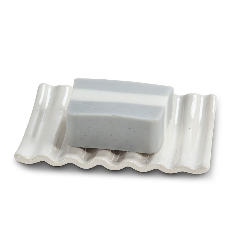 Ceramic / Porcelain Soap Dish, White