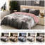 Bliss Complete Bedding Set Floral Grey Duvet Cover Fitted Sheet With Matching Pillow Case-119317711