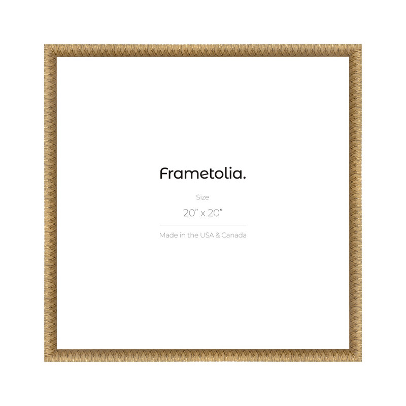 Cadre mural argenté Frametolia Art Deco - sans passe-partout, Argent argent, 12 po x 12 po