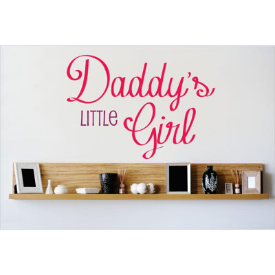 Décalcomanie murale little fille daddy