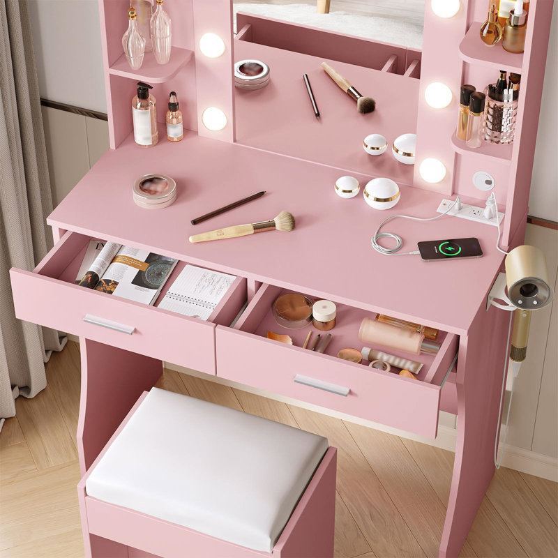 Coiffeuse Jaeli, Pink