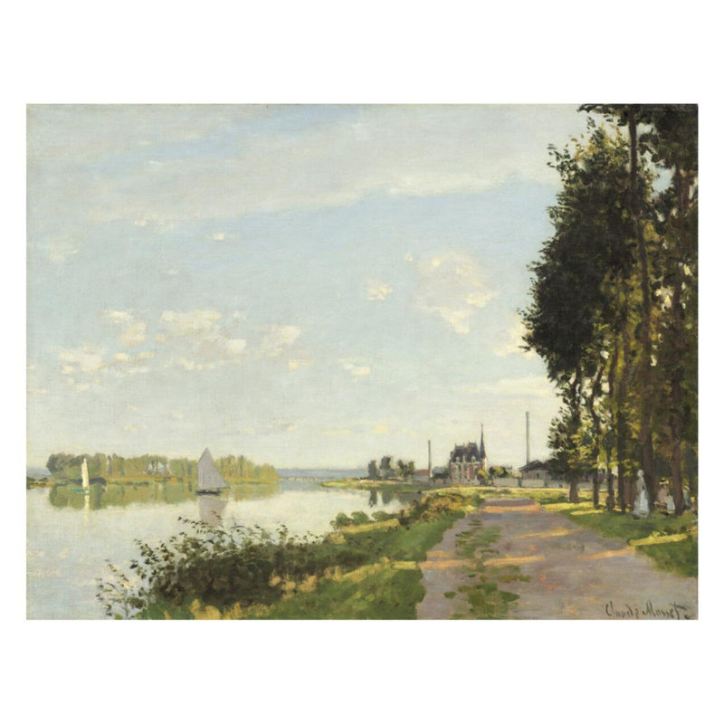 «Argenteuil» par Claude Monet - Estampe numérique, H 22 po x l 28 po