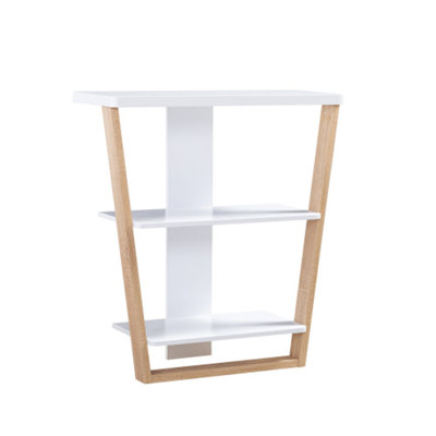 Tavare Contemporary Console Table with Three Open Shelves by Latitude Run