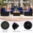 5 PCS Rattan Sofa Set Outdoor Wicker Furniture Set w/ Back Cushions & Square Coffee Table-1587244994