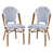 White/Navy Seat/Natural Frame