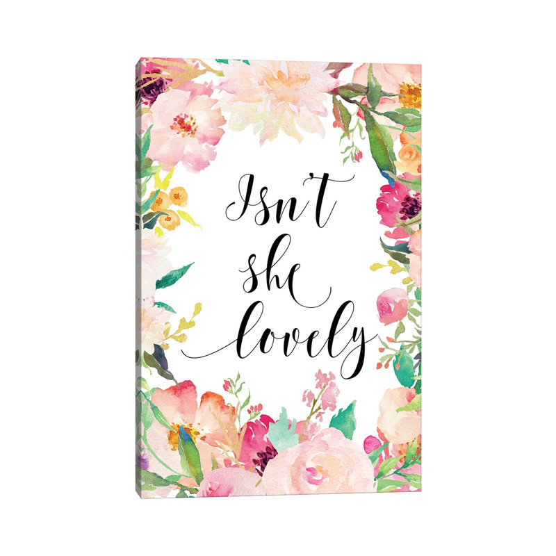 Isn't She Lovely II 1 Piece Painting on Canvas, 30.48cm H x 20.32cm W x 1.91cm D, Wrapped Canvas
