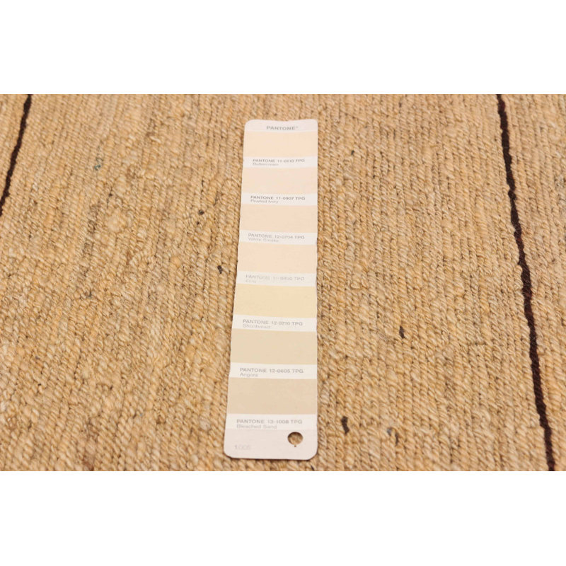 Tapisserie naturelle beige kilim 8 pi 3 po x 9 pi 7 po