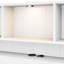 Lit plateforme en bois avec tête de lit bibliothèque, luminaire encastré, station de charge et 2 tiroirs latéraux (lit)-892414482-892414481
