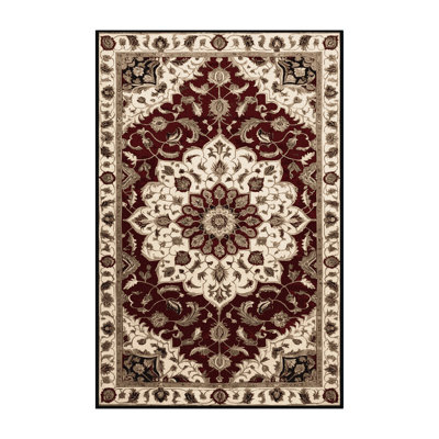 Machine Washable Persian Brown Area Rug