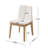 Branson Modern Farmhouse Wood Dining Set With Double V Trestle Table And Upholstered Armless Chairs-123820396-123820399