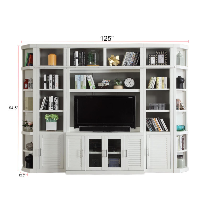 Drake 6 Piece Small Entertainment Wall for TVs up to 60"