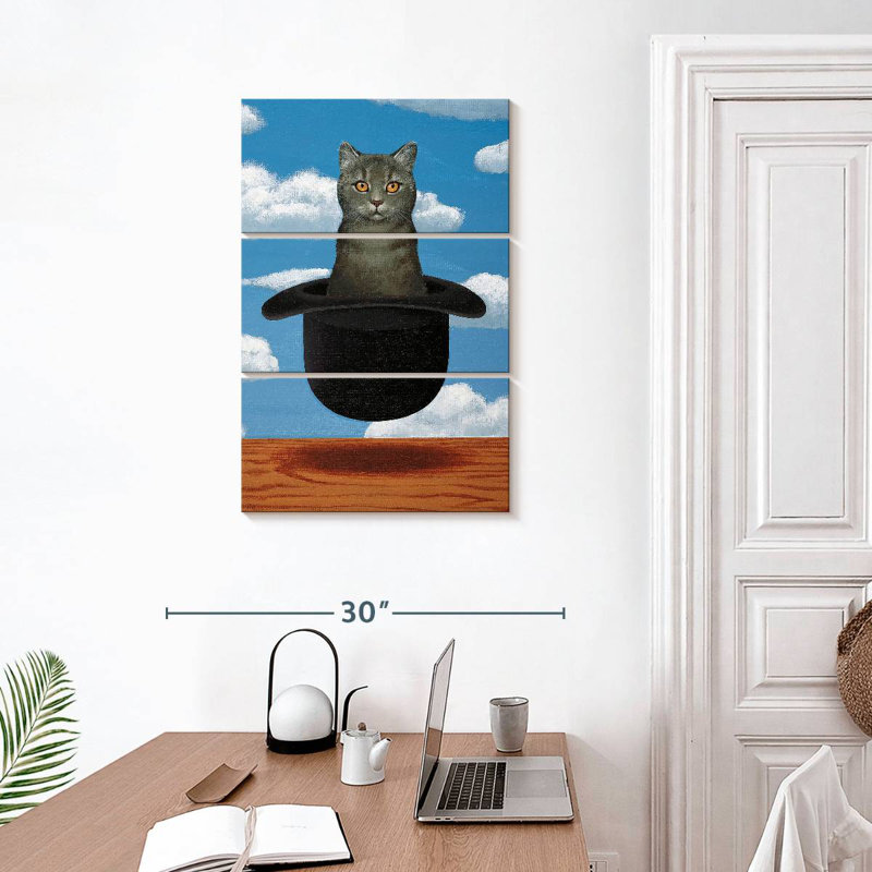 Brampt Magritte Cat, 32" H x 20" W