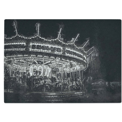 Tempered Glass a Carousel Chopping Board