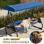 Balancelle de patio à 3 places avec auvent ajustable Arlmont & Co.-485582633