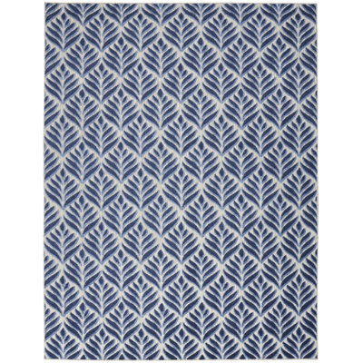Tapis intérieur / extérieur bleu Antwun