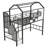 Twin Metal Loft Bed With Roof & Storage-436850284