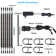 LED Safe Lighting Kit, 12 Inch Linkable Light Bars (6) + Motion Sensor + UL Power Adapter