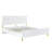 Gaines White High Gloss Finish EK Bed-344123420-344123395