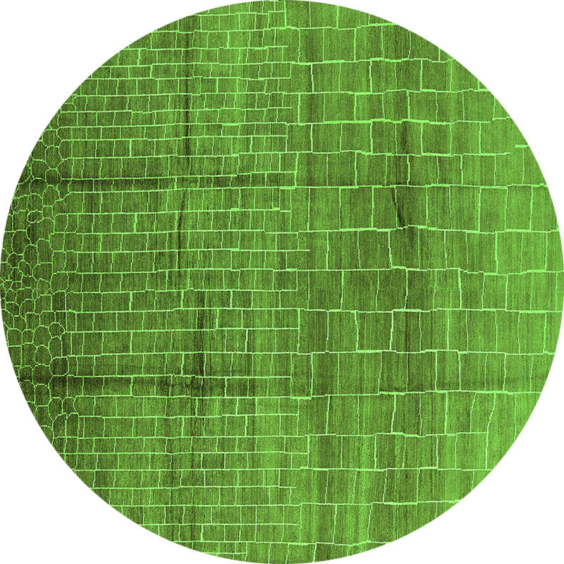 Tapis verts Mid-Century 1235, Rond 5 pi