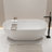 59'' x 29'' Freestanding Soaking Tub Stone Resin Solid Surface Bathtub-87884902