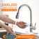 Touchless Kitchen Faucet With Motion Sensor, LED Temperature Indicator, Pull Down Sprayer, And Stainless Steel Construction