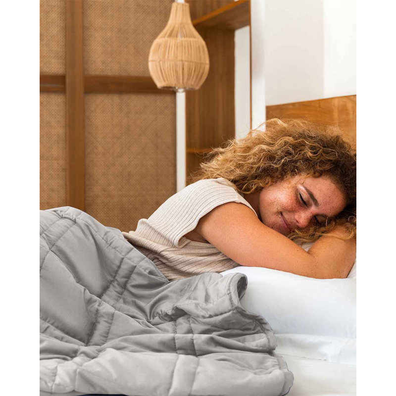 Baloo Living Cool Cotton Weighted Blanket, Silver Sage, King