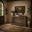 Console en bois massif, 49 x 16 x 34