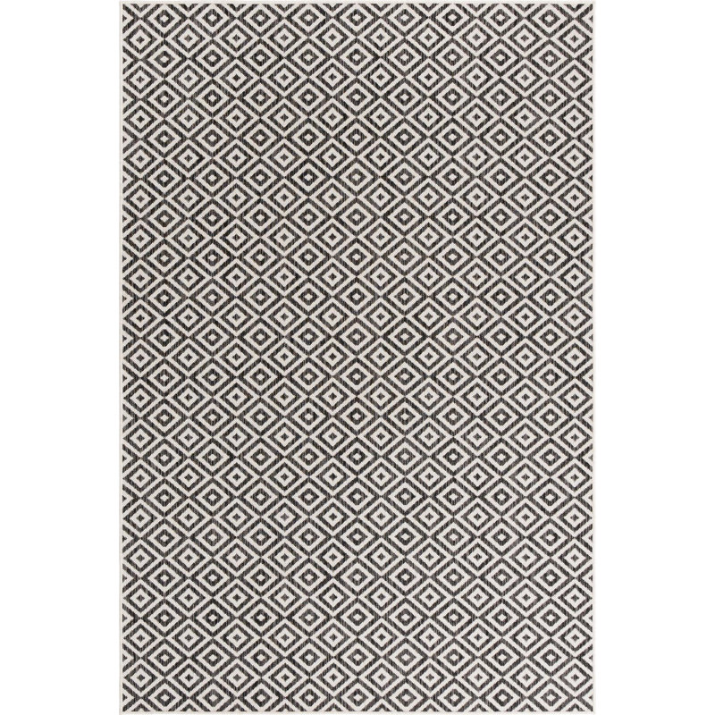 Geometric Indoor / Outdoor Area Rug, Rectangle 183 x 274cm