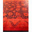 Tapis noir / orange 9 pi 3 po x 16 pi 3 po Darlene