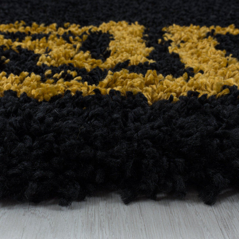 Foust Geometric Shag Area Rug, Rectangle 160 x 230cm