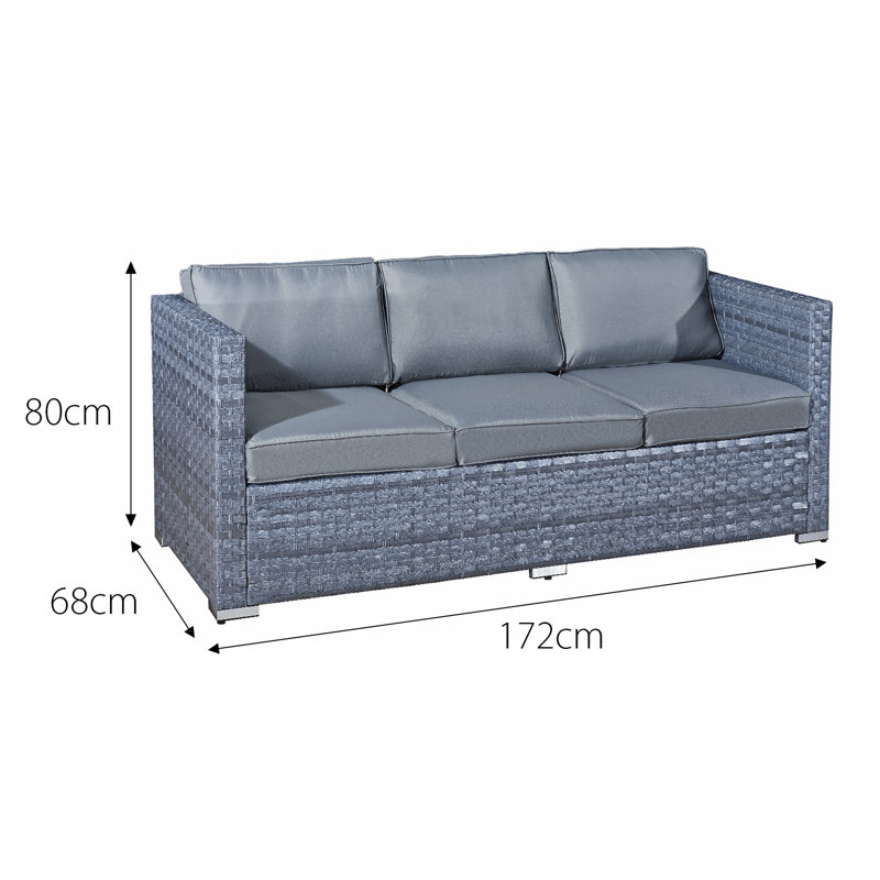 Malta 6 - Person Garden Lounge Set with Cushions