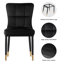 Chaise Parsons rembourrée et revêtue de velours-1346321219